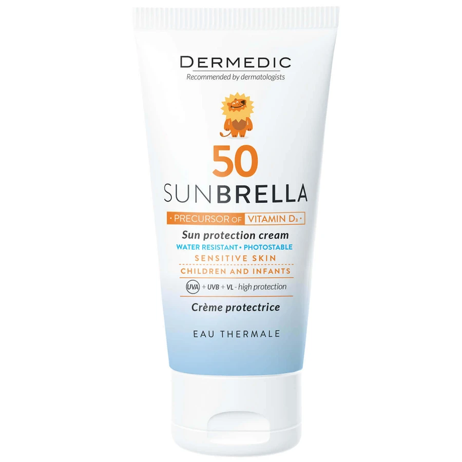 Dermedic Sunbrella Baby, защитный крем для детей и младенцев, светлая кожа, SPF 50, 50 г.: цены и характеристики