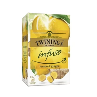 Чай з лимоном та імбиром, 20 пакетиків, Twinings