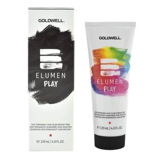 Напівстійка фарба для волосся Goldwell Elumen Play Чорна 120 мл