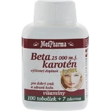 MedPharma БЕТАКАРОТЕН 25.000 м.д.+Пантенол+ПАБА 1×37 капс, пищевая добавка