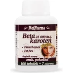 MedPharma БЕТАКАРОТЕН 25.000 м.д.+Пантенол+ПАБА 1×37 капс, пищевая добавка: цены и характеристики
