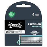 Wilkinson Sword, Quattro Titanium Sensitive, сменные лезвия для бритвы, 4 штуки