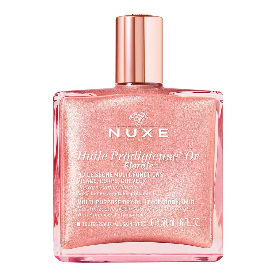 Nuxe Huile Prodigieuse Florale, суха олія із золотими частинками для тіла, обличчя та волосся, 50 мл: ціни та характеристики