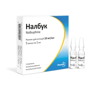 Налбук р-н д/ін. 10 мг/мл амп. 2 мл, в пачці №5