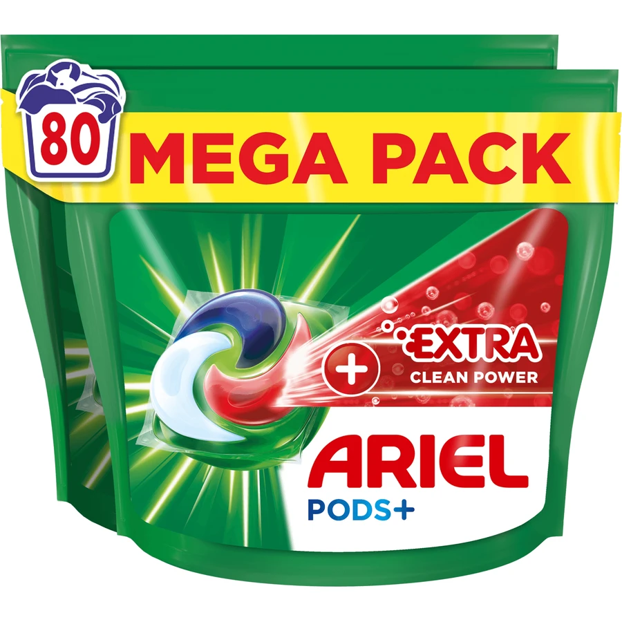 Ariel All-in-1 PODS, капсулы для стирки Extra Clean 80 капсул: цены и характеристики