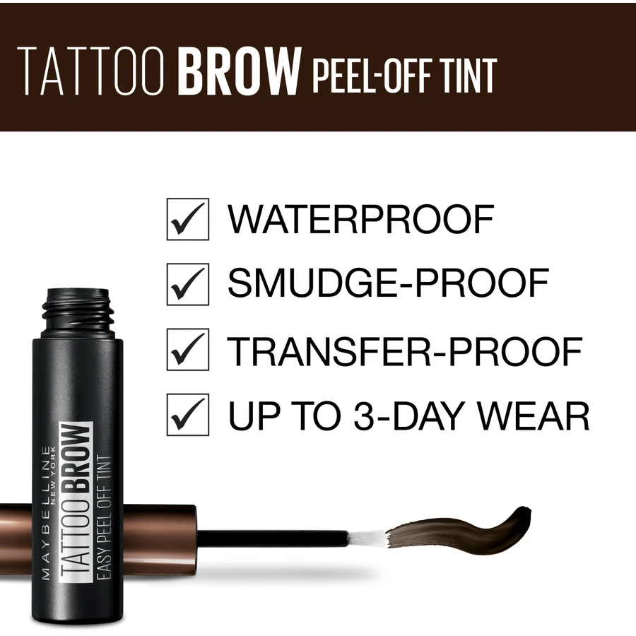 Maybelline New York Brow Tattoo Dark Brown Полуперманентный цвет для обоих 4,6 г: цены и характеристики