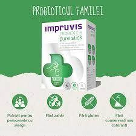 Пробіотики Pure Stick, 10 пакетиків, Impruvis: ціни та характеристики