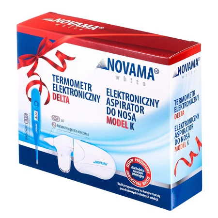 Набір Novama White K, електронний назальний аспіратор для дітей + Delta, електронний термометр: ціни та характеристики