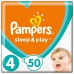 Подгузники Pampers Sleep & Play 4 Maxi 9-14 кг 50 шт: цены и характеристики