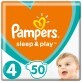 Подгузники Pampers Sleep &amp; Play 4 Maxi 9-14 кг 50 шт