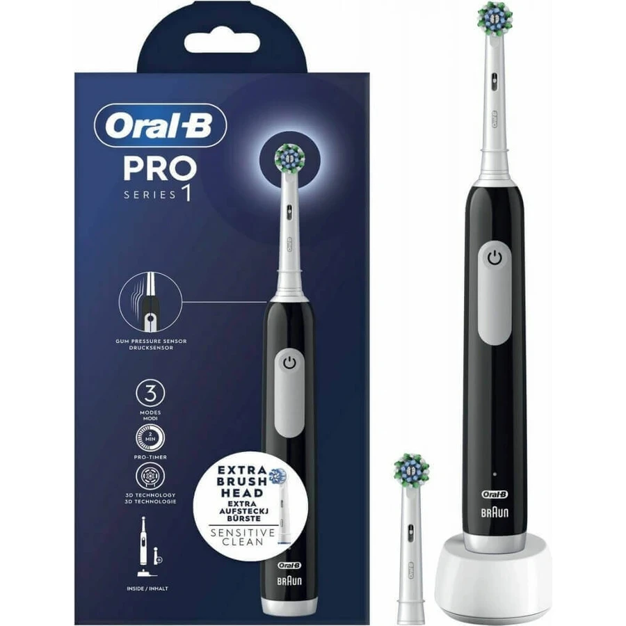 Електрична зубна щітка Oral-B EK Pro Series 1 Black 1×1: ціни та характеристики