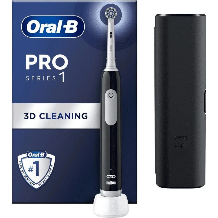 Електрична зубна щітка Oral-B EK Pro Series 1 Black 1×1: ціни та характеристики