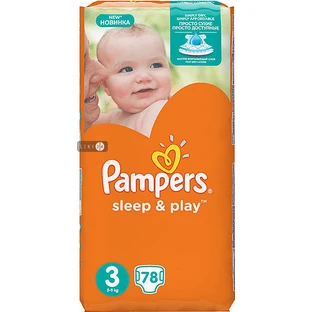 Підгузки Pampers Sleep & Play 3 Midi 4-9 кг 78 шт