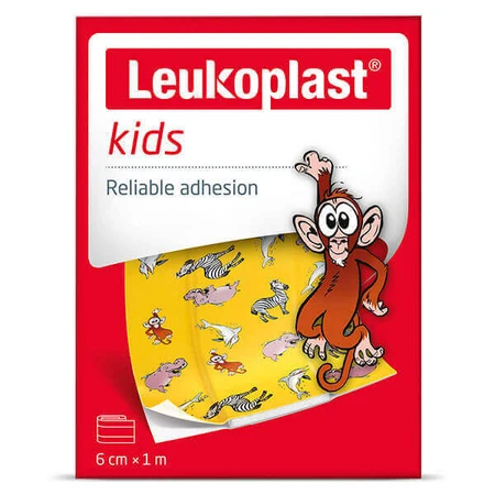 Лейкопластир Leukoplast Kids, пластир для дітей, водонепроникний, 6 см х 1 м, 1 шт.: ціни та характеристики