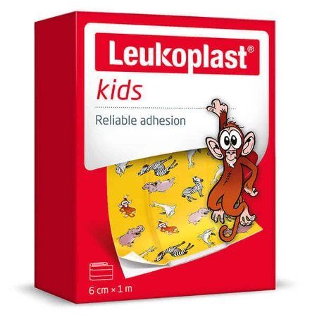 Лейкопластир Leukoplast Kids, пластир для дітей, водонепроникний, 6 см х 1 м, 1 шт.: ціни та характеристики