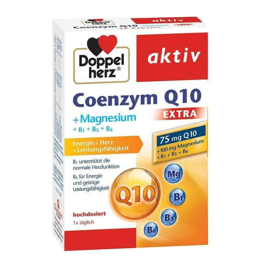 Коензим Q10 Екстра + Магній + В1 + В5 + В6, 30 капсул, Doppelherz: ціни та характеристики