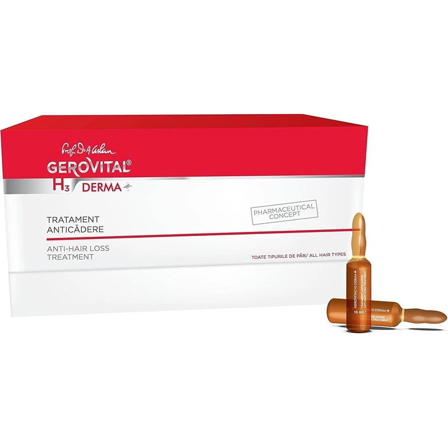 Ампули для волосся Charmec Gerovital H3 Derma+, 12 шт.: ціни та характеристики