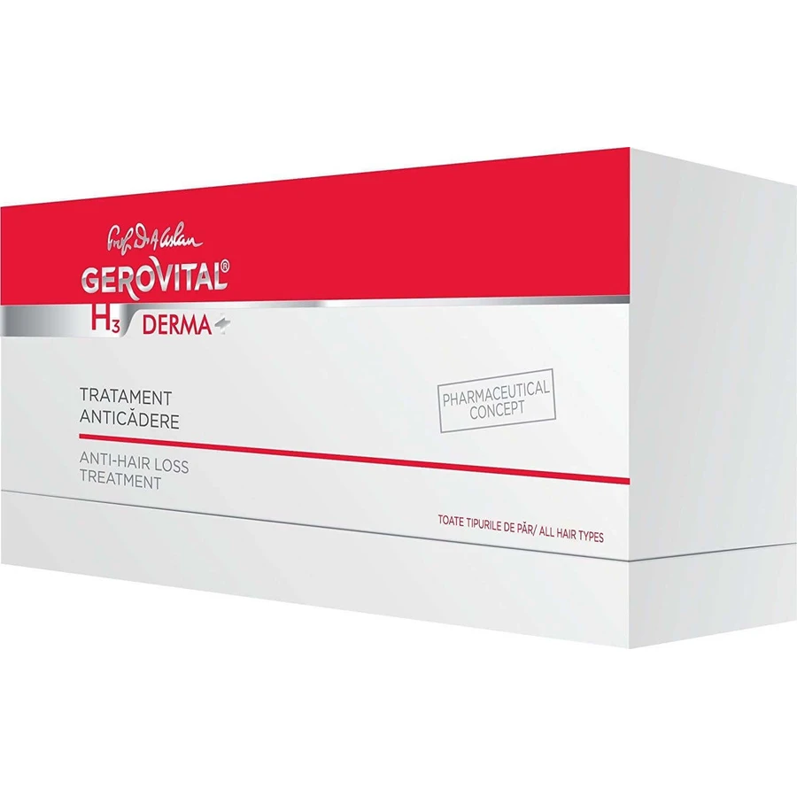 Ампули для волосся Charmec Gerovital H3 Derma+, 12 шт.: ціни та характеристики