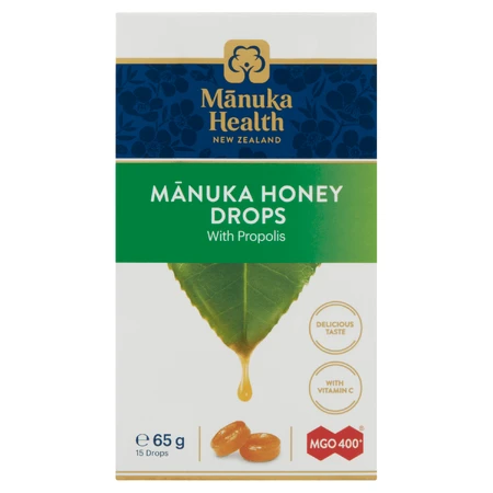 Конфеты Manuka Health с медом Манука MGO 400+, прополисом и витамином С, 15 штук: цены и характеристики