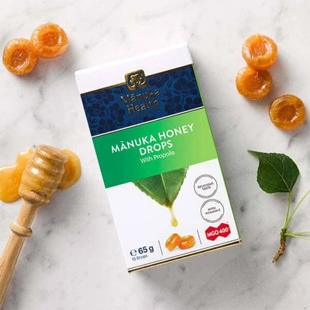 Конфеты Manuka Health с медом Манука MGO 400+, прополисом и витамином С, 15 штук: цены и характеристики