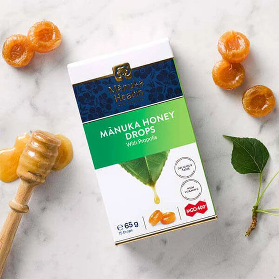 Конфеты Manuka Health с медом Манука MGO 400+, прополисом и витамином С, 15 штук: цены и характеристики