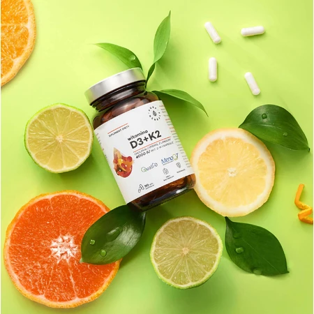 Витамин D3 4000 МЕ+К2 Aura Herbals Vitamina D3 4000 UI+K2, 90 капсул: цены и характеристики