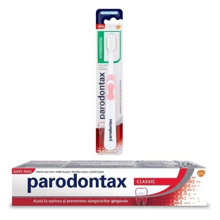 Parodontax Classic Зубна щітка класична Parodontax, 75 мл + міжзубна щітка Parodontax, екстра м'яка, Gsk
