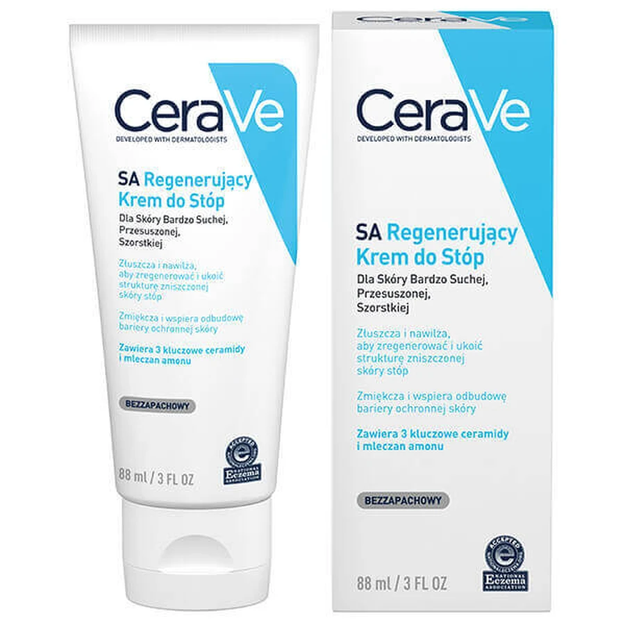 Крем для ніг CeraVe SA, регенерувальний, 88 мл: ціни та характеристики