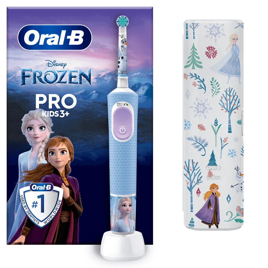Электрическая зубная щетка + зубная щетка Vitality Pro Kids Frozen, для детей 3+ лет, Oral-B: цены и характеристики