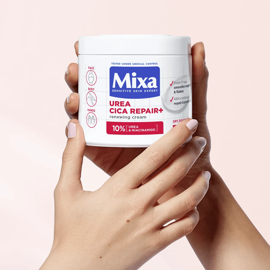 Mixa Urea Cica Repair+ відновлюючий догляд для тіла для дуже сухої, огрубілої шкіри, 400 мл: ціни та характеристики