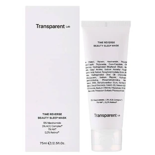 Маска для обличчя Transparent Lab Time Reverse Beauty Sleep Mask антивікова, 75 мл
