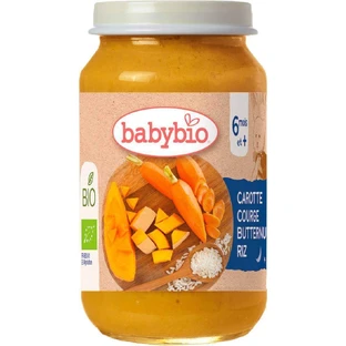 BABYBIO органическая морковь тыква и риа 1×200 г, органические овощи