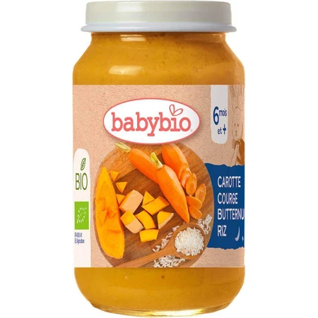 BABYBIO органическая морковь тыква и риа 1×200 г, органические овощи: цены и характеристики