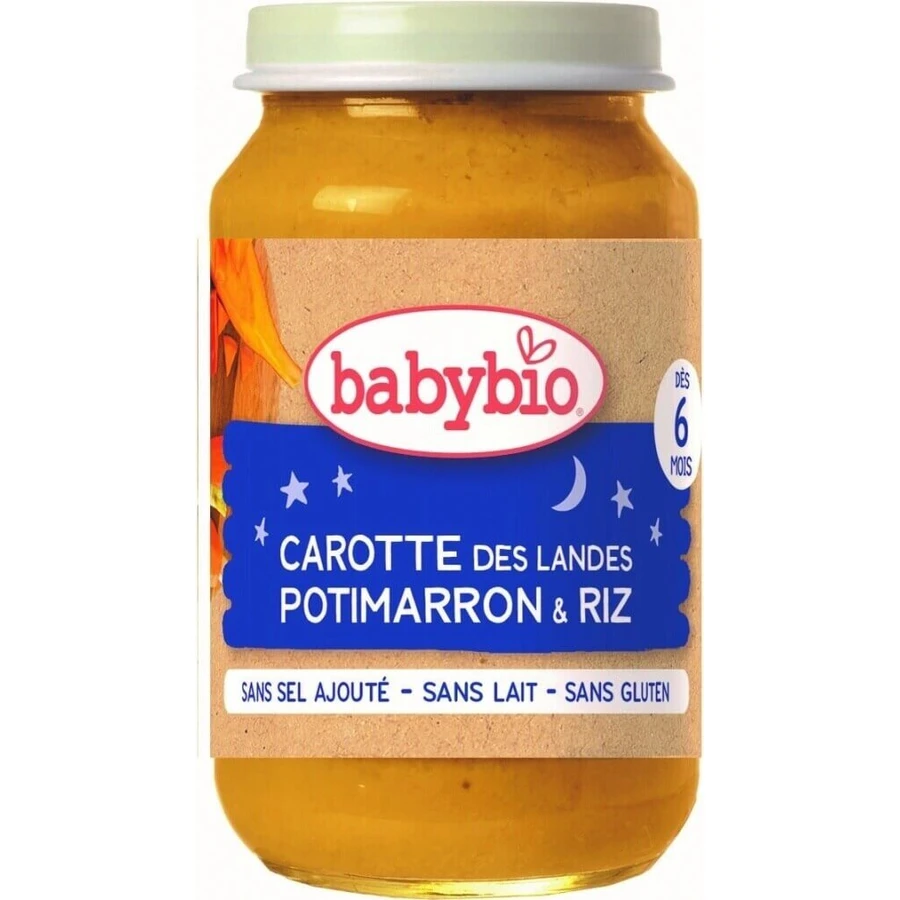 BABYBIO органическая морковь тыква и риа 1×200 г, органические овощи: цены и характеристики
