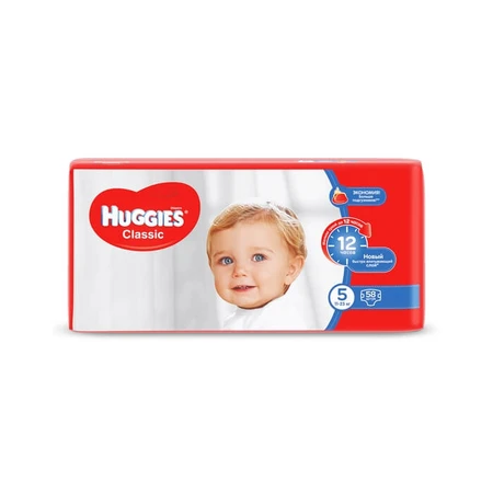 Подгузники Huggies Classic 5 Jumbo (11-25 кг) 58 шт: цены и характеристики