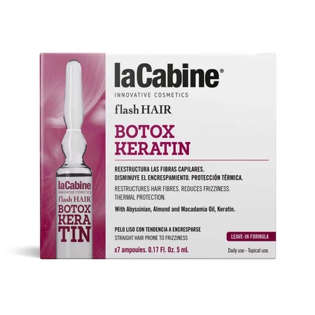 Кератин для ботоксу для волосся Flash Hair, 7 флаконів по 5 мл, La Cabine: ціни та характеристики