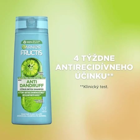 Garnier Fructis Цитрусовий шампунь проти лупи для жирного волосся з лупою, 250 мл: ціни та характеристики