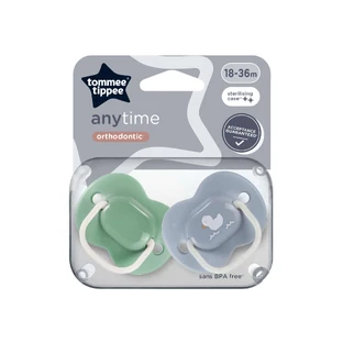 Ортодонтичні пустушки Anytime, 18-36 місяців, 2 штуки, Ratusca, Tommee Tippee