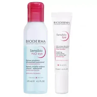 Bioderma Sensibio Sensibio Гель для контура глаз 15 мл + Мицеллярный раствор 250 мл