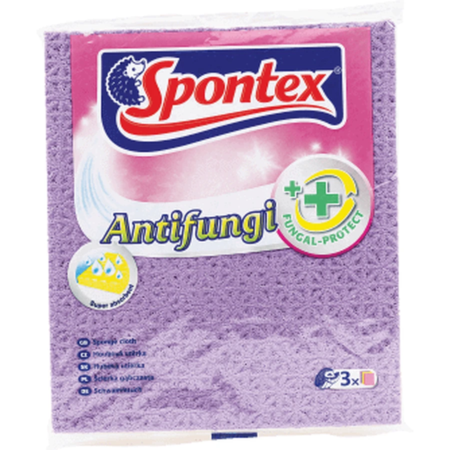 Spontex Противогрибковая мочалка, 3 шт.: цены и характеристики