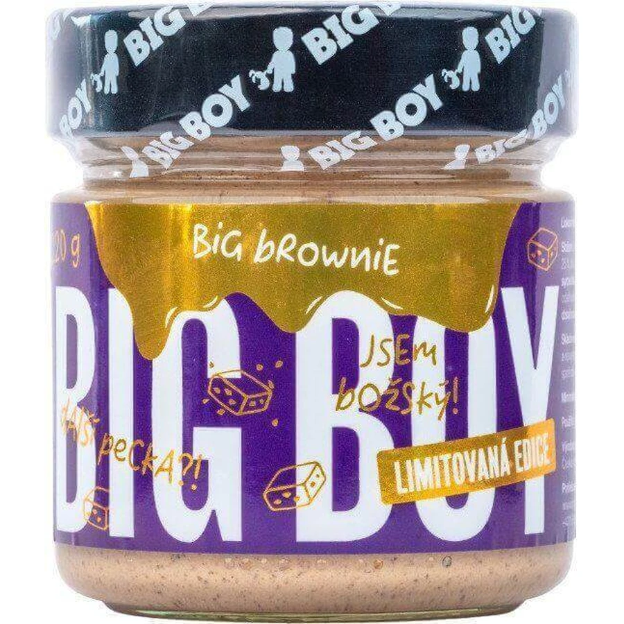 Big Boy Big Brownie фундуковий крем з кю та білим шоколадом 220 г: ціни та характеристики