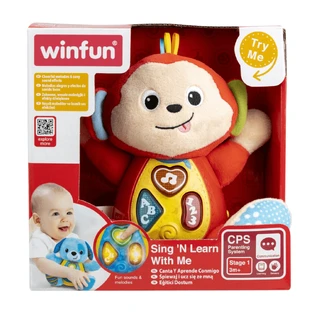 Играй плюс пой и учись с обезьянкой, 3 месяца+, Winfun