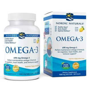 Nordic Naturals Омега-3, лимонний смак, 60 капсул