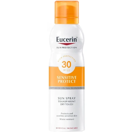 Eucerin SUN Прозрачный спрей солнцезащитный DRY TOUCH SPF 30, 200 мл: цены и характеристики