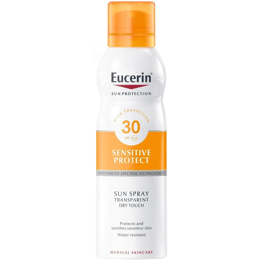 Eucerin SUN Прозрачный спрей солнцезащитный DRY TOUCH SPF 30, 200 мл: цены и характеристики