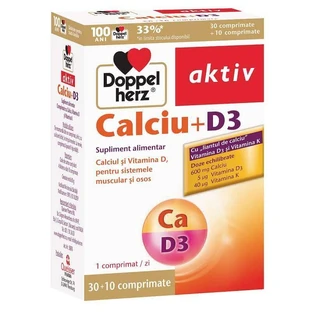 Кальций + D3, 30 + 10 таблеток, Doppelherz