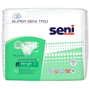 Подгузники для взрослых Seni Super Trio Large 10 шт