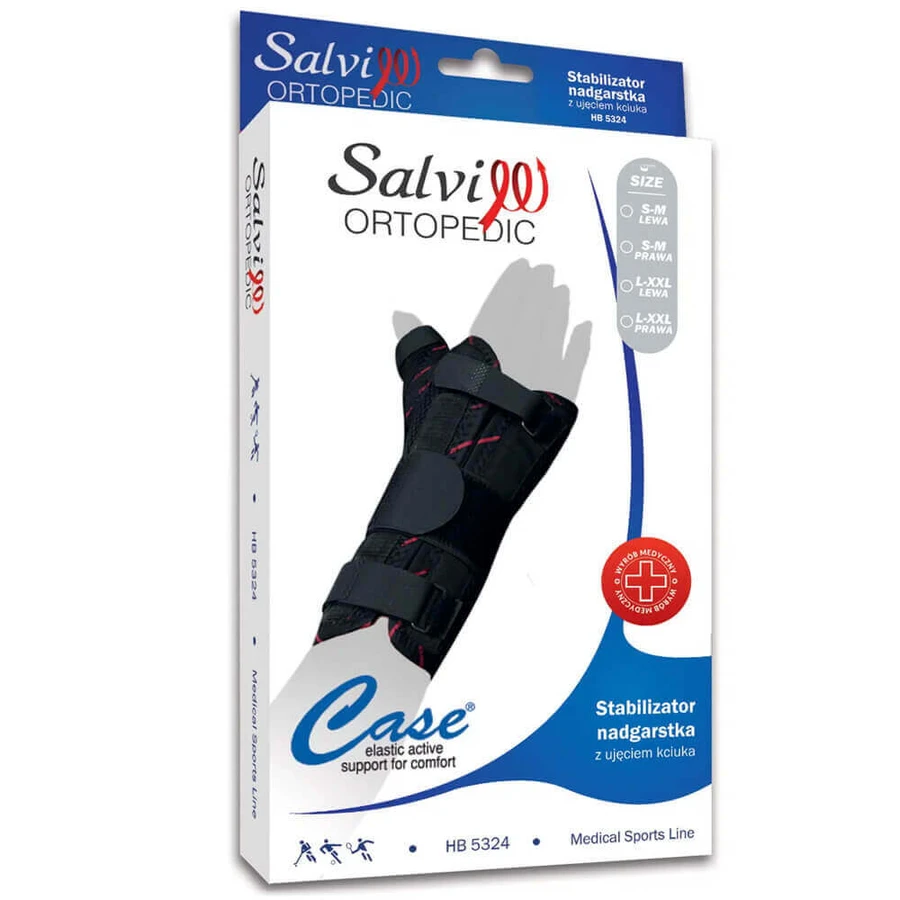 Salvi Orthopedic, стабілізатор зап'ястя з кріпленням для великого пальця, правий, розмір L-XXL: ціни та характеристики