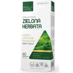 Зеленый чай 520 мг, 60 капсул Medica Herbs