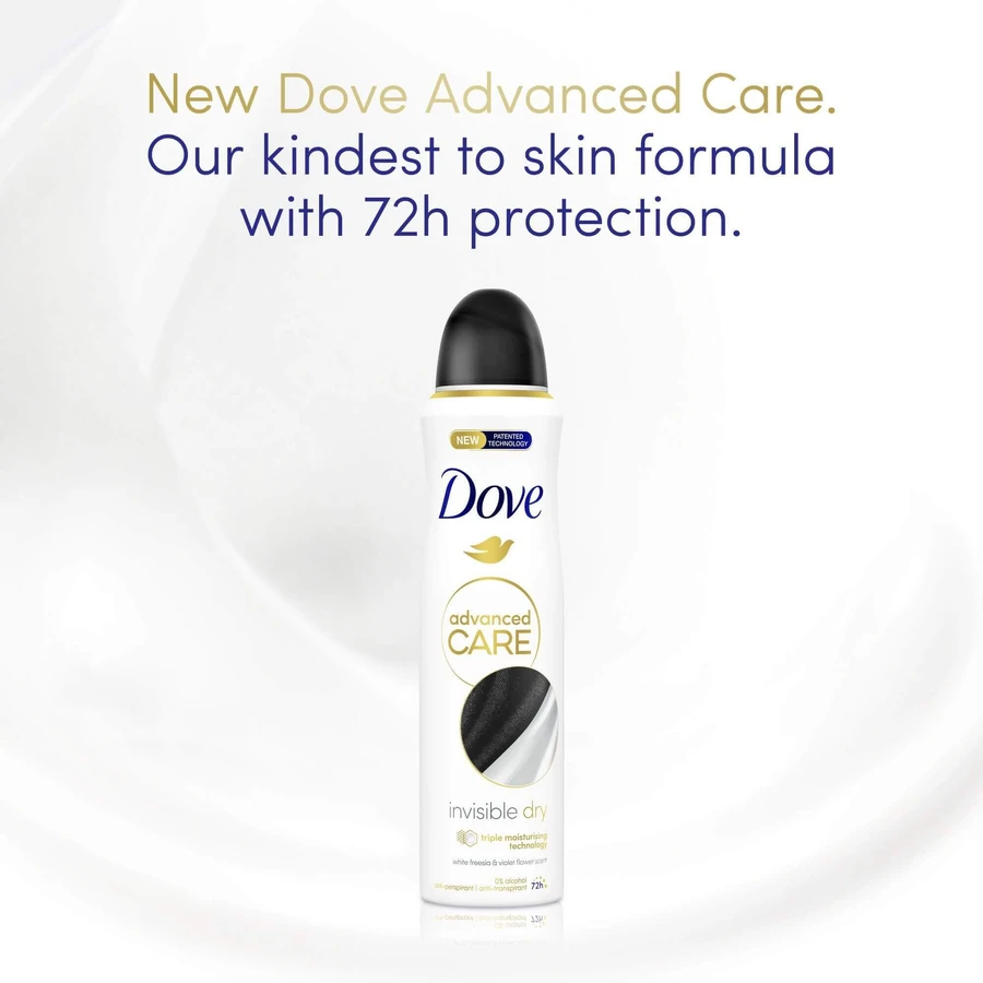 Dove Advanced care Невидимый сухой антиперспирант-спрей 150 мл: цены и характеристики